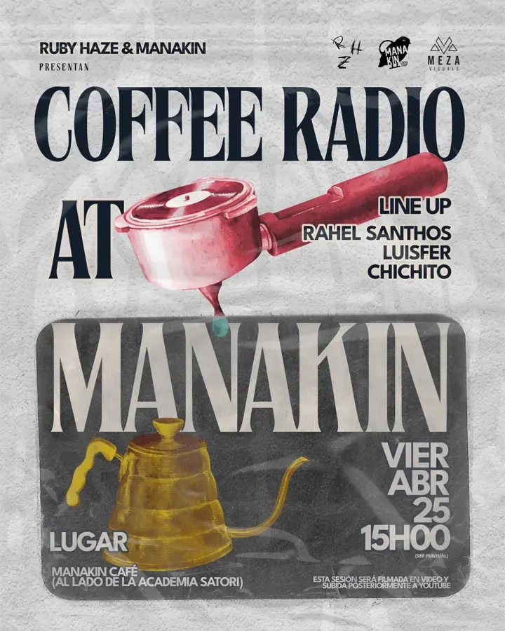 Flyer de Coffee Radio at Manakin